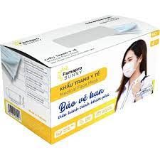 Khẩu trang y tế Famapro Sunny màu trắng (50 cái/4 lớp)