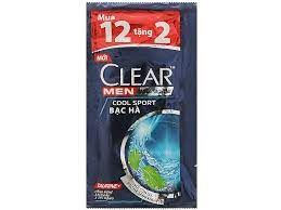 Dầu gội Clear Men 5g x 12 gói ( tặng 2 gói)