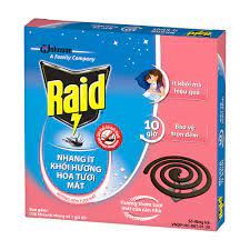 Nhang muỗi Raid hương hoa tươi mát