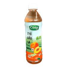 Trà đào sả chai 455ml