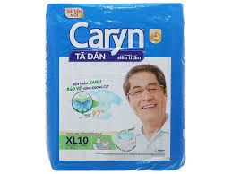 Tã dán Caryn 10 miếng size XL vòng hông 86-135cm