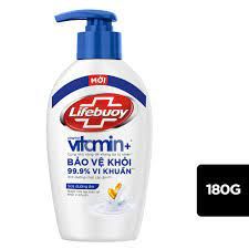 Nước rửa tay Lifebuoy Vitamin sữa dưỡng ẩm chai 180g