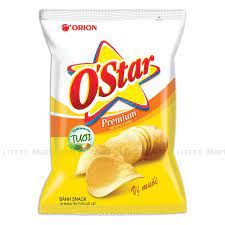 Snack Khoai Tây O'Star Vị Tự Nhiên Gói 63G