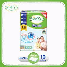 Tấm lót Sun Mate 10 miếng size M+ ( 45cm x 70cm )
