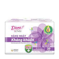 Băng vệ sinh Diana hàng ngày Sensi kháng khuẩn 20 miếng