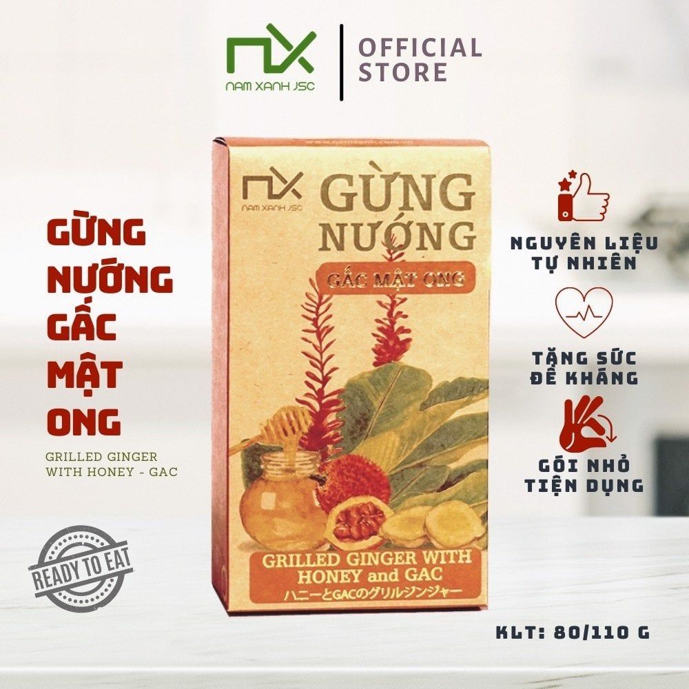 GỪNG NƯỚNG GẤC MẬT ONG 80G (110G) - TP32055 - NAM XANH