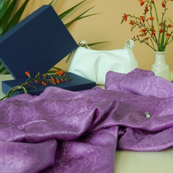 Set Vải lụa Bảo Lộc họa tiết hoa Cúc