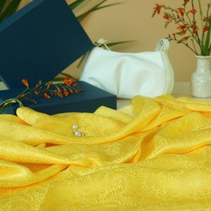 Set Vải lụa Bảo Lộc họa tiết hoa Cúc