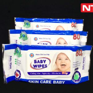 KHĂN ƯỚT BABY WHIPES XANH, VANG 80G