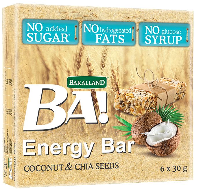 Ngũ Cốc Thanh Bakalland Dừa & Hạt Chia 180g