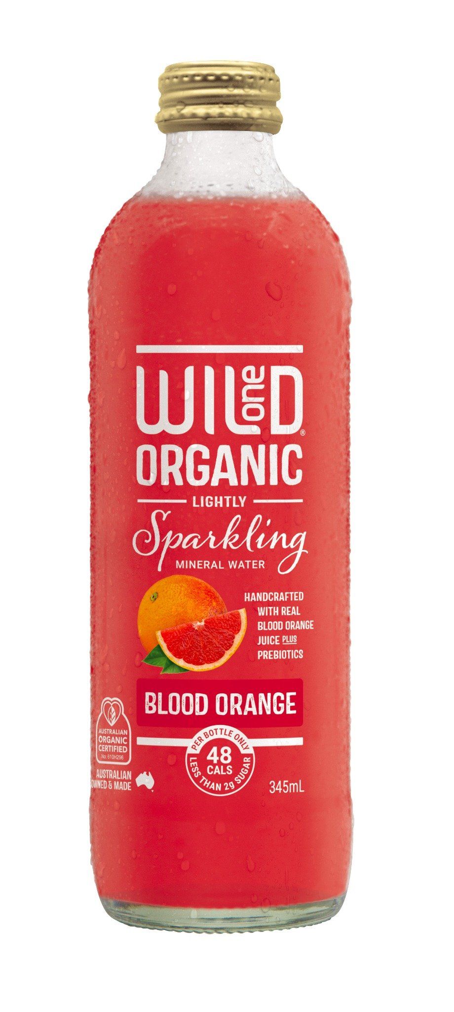 Nước Cam Đỏ Organic Có Gas Wild One 345ml
