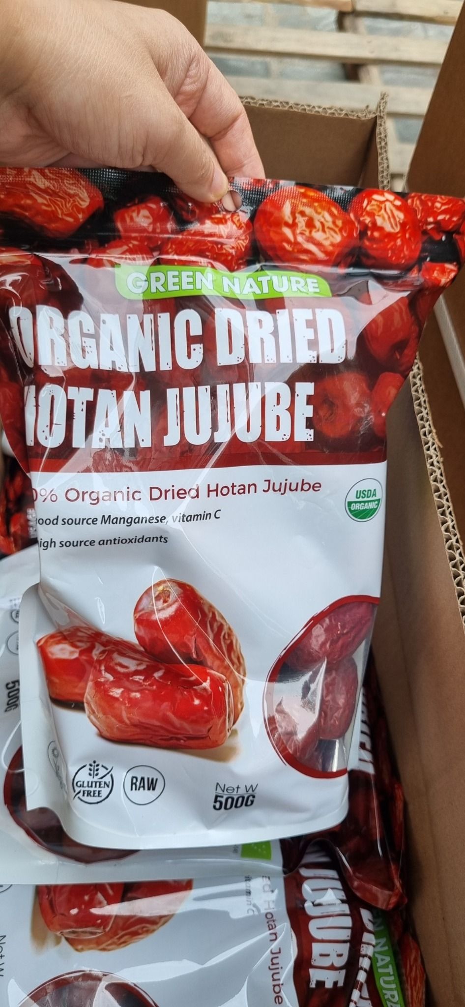 Táo Đỏ Hotan Hữu Cơ 500gr hiệu Green Nature