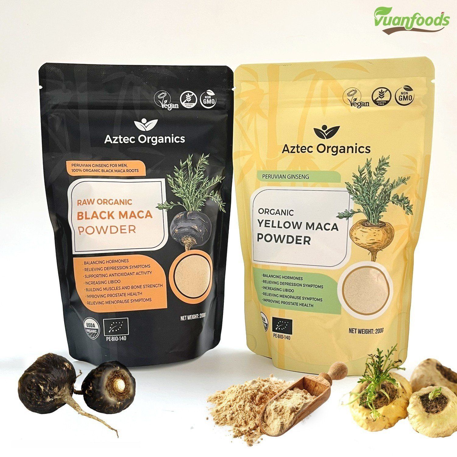 Hạt chia hữu cơ Raw Organic túi 500g (Aztec Organics)