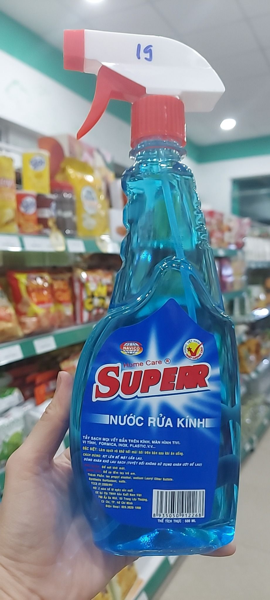 Nước rửa kính Superr 500ml