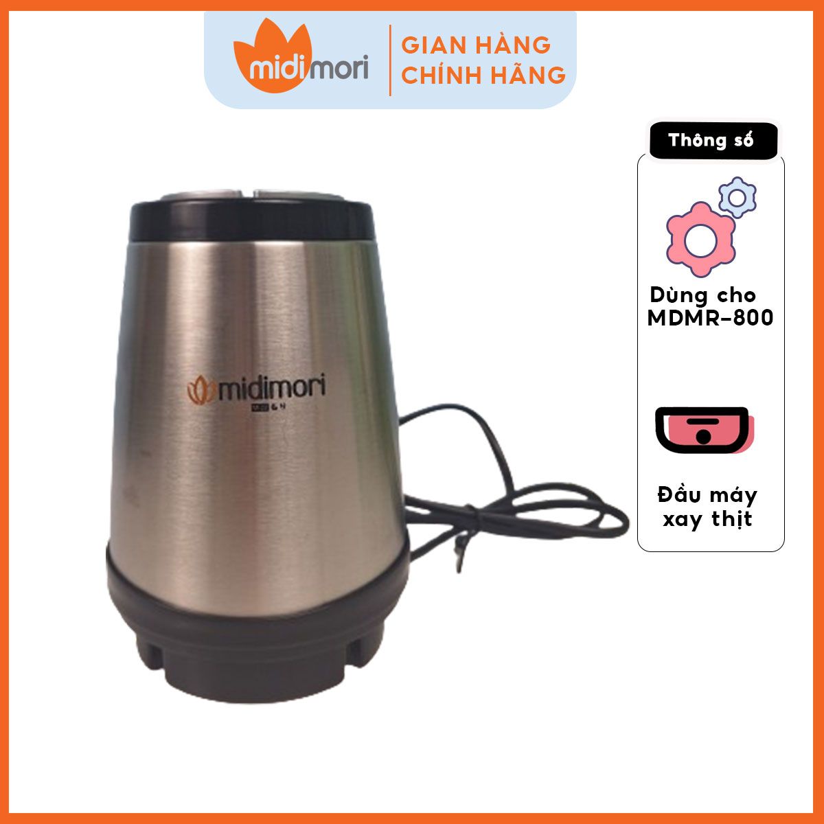 Phụ Kiện Đầu Máy Xay Dùng Cho Máy Xay Thịt Midimori MDMR-800 (800W) - Hàng chính hãng
