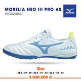  Giày Bóng Đá Chính Hãng Mizuno Morelia Neo III Pro As Xanh Nhạt Đế Xanh Da TF 