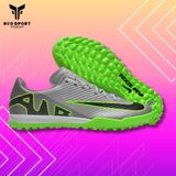  Giày Bóng Đá Cỏ Nhân Tạo Mercurial Vapor 15 Academy F1 Xám Đế Xanh Lá TF 