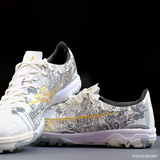  Giày Bóng Đá Cỏ Nhân Tạo Mizuno Alpha Pro As Ramos Xám/Trắng Đế Camo TF 