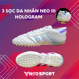  GIÀY BÓNG ĐÁ 3 SỌC NEO III Hologram - Sọc Trắng TF 