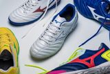  Giày Bóng Đá Chính Hãng Mizuno Monarcida Neo II Select AS Trắng Viền Logo Bích TF 