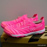  Giày Bóng Đá Cỏ Nhân Tạo Mizuno Morelia Neo 3 Sala Beta Bo Thun Hồng TF 