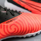  Giày Bóng Đá Cỏ Nhân Tạo React Phantom GX Pro Bo Thun Đỏ Đế Trắng TF 