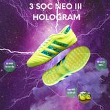  GIÀY BÓNG ĐÁ 3 SỌC NEO III Hologram - Chuối TF 