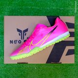  Giày Bóng Đá Cỏ Nhân Tạo Mercurial Vapor 15 Academy SF Hồng Nhạt Đế Chuối TF 