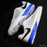  Giày Bóng Đá Futsal Lunar Gato II Trắng Boost Xanh Bích IC 