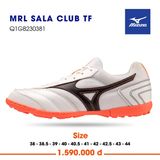  Giày Bóng Đá Chính Hãng Mizuno MRL Sala Club Trắng/Đen Đế Đỏ TF 