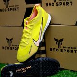  Giày Bóng Đá Cỏ Nhân Tạo Mercurial Vapor 15 Pro Air Zoom Bo Thun Vàng Đế Đen TF 