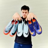  Giày Bóng Đá Cỏ Nhân Tạo Mercurial Victory 6 CR7 Xanh Nhạt TF 