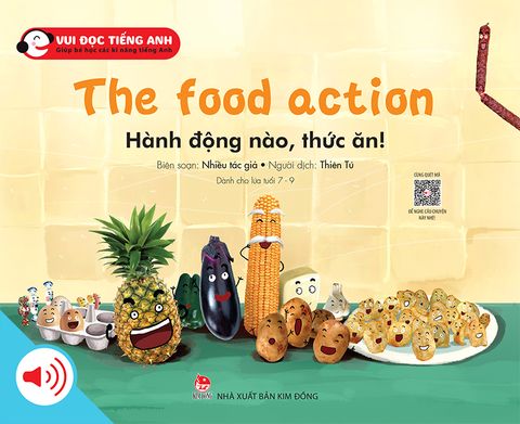 Bộ 2 - Vui đọc tiếng Anh - Giúp bé học các kĩ năng tiếng Anh - The food action - Hành động nào thức ăn