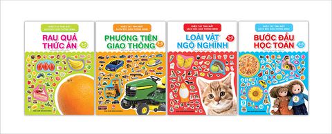 Combo Khéo tay tinh mắt - Sách bóc dán thông minh (4 quyển)