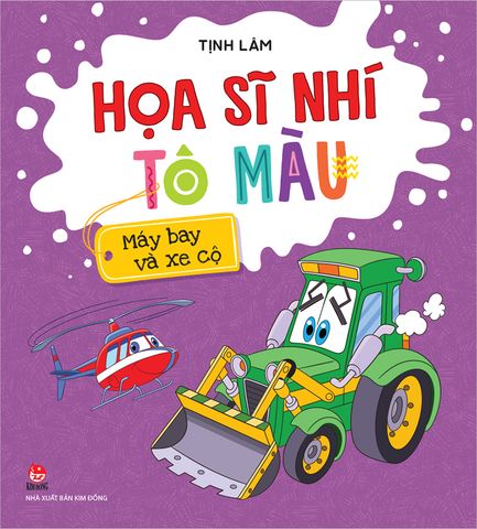 Họa sĩ nhí tô màu - Máy bay và xe cộ