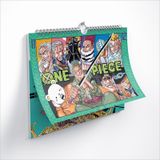 Lịch treo tường One piece 2024 (Tặng Kèm Poster Gắn Bên Trong)