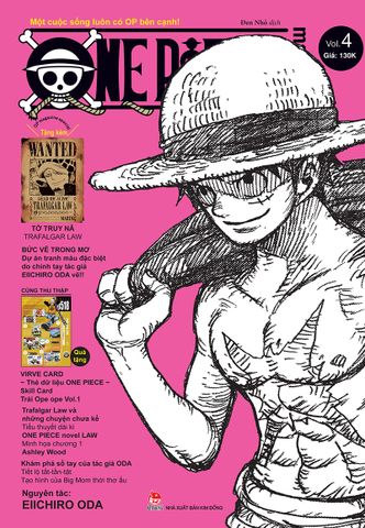 One Piece Magazine - Tập 4 (Tặng Kèm Tờ Truy Nã Law & Vivre Card Trái Ope Ope)
