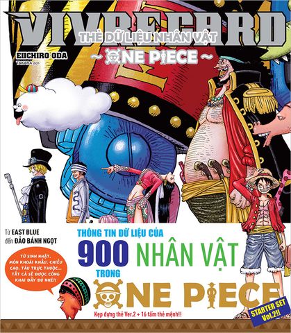 Vivre Card - Thẻ dữ liệu nhân vật One Piece Starter set - Tập 2 (Tặng Kèm Obi)