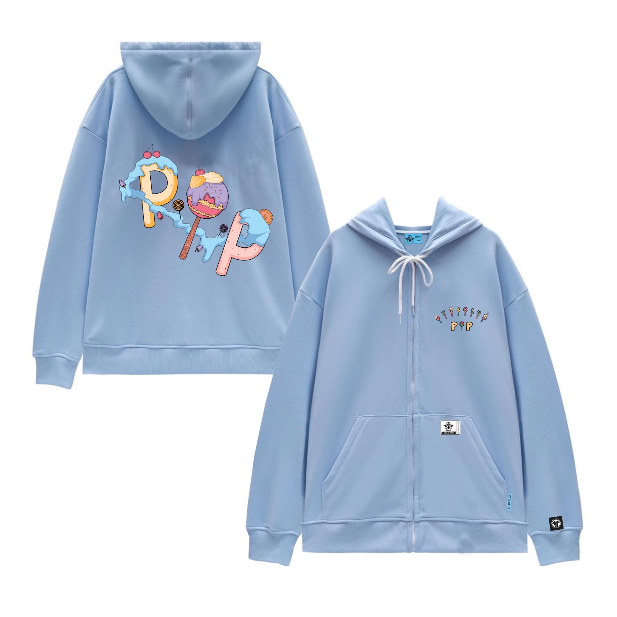 HOODIE ZIP CANDY POP