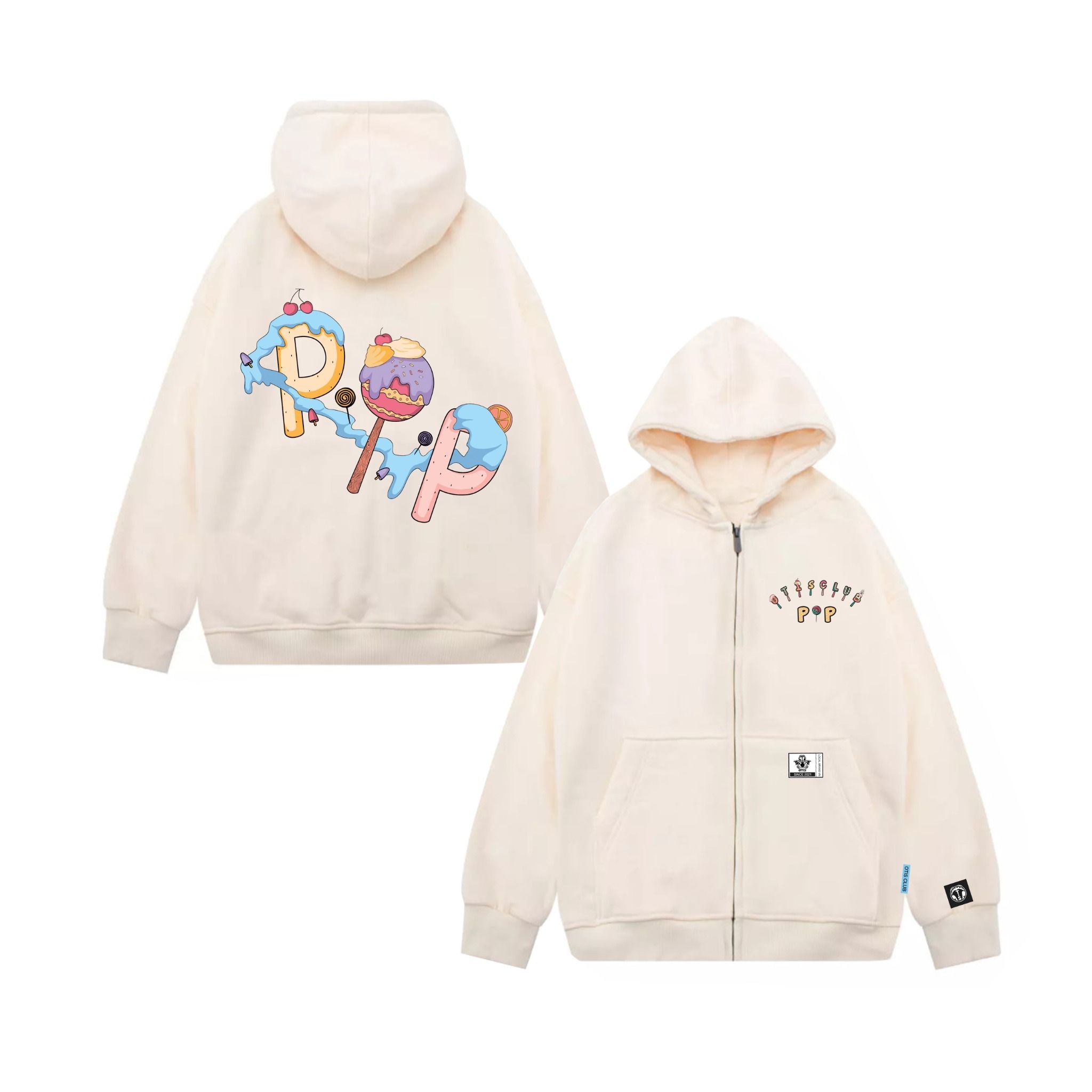 HOODIE ZIP CANDY POP