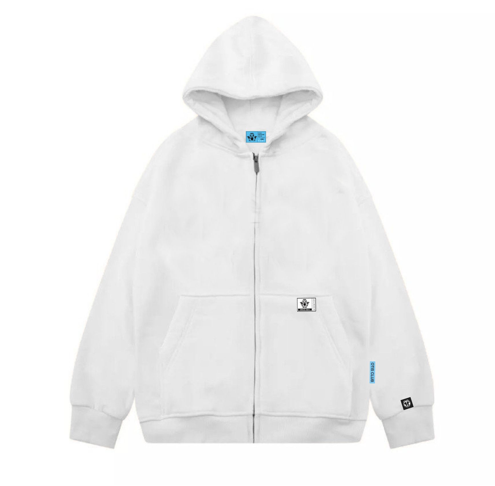Áo khoác zip kéo unisex local brand Otis Club - Hoodie Zip Trơn