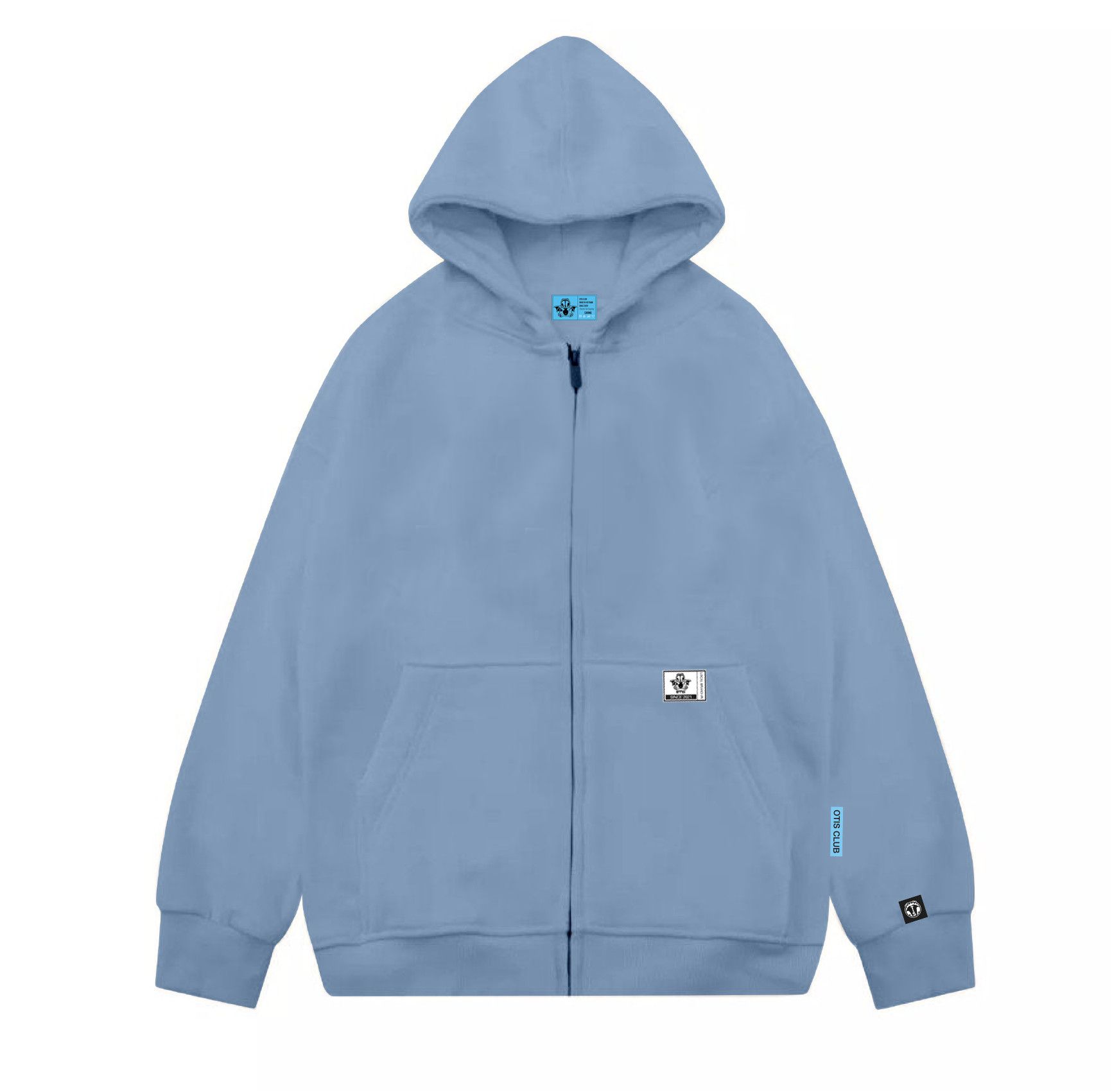 Áo khoác zip kéo unisex local brand Otis Club - Hoodie Zip Trơn