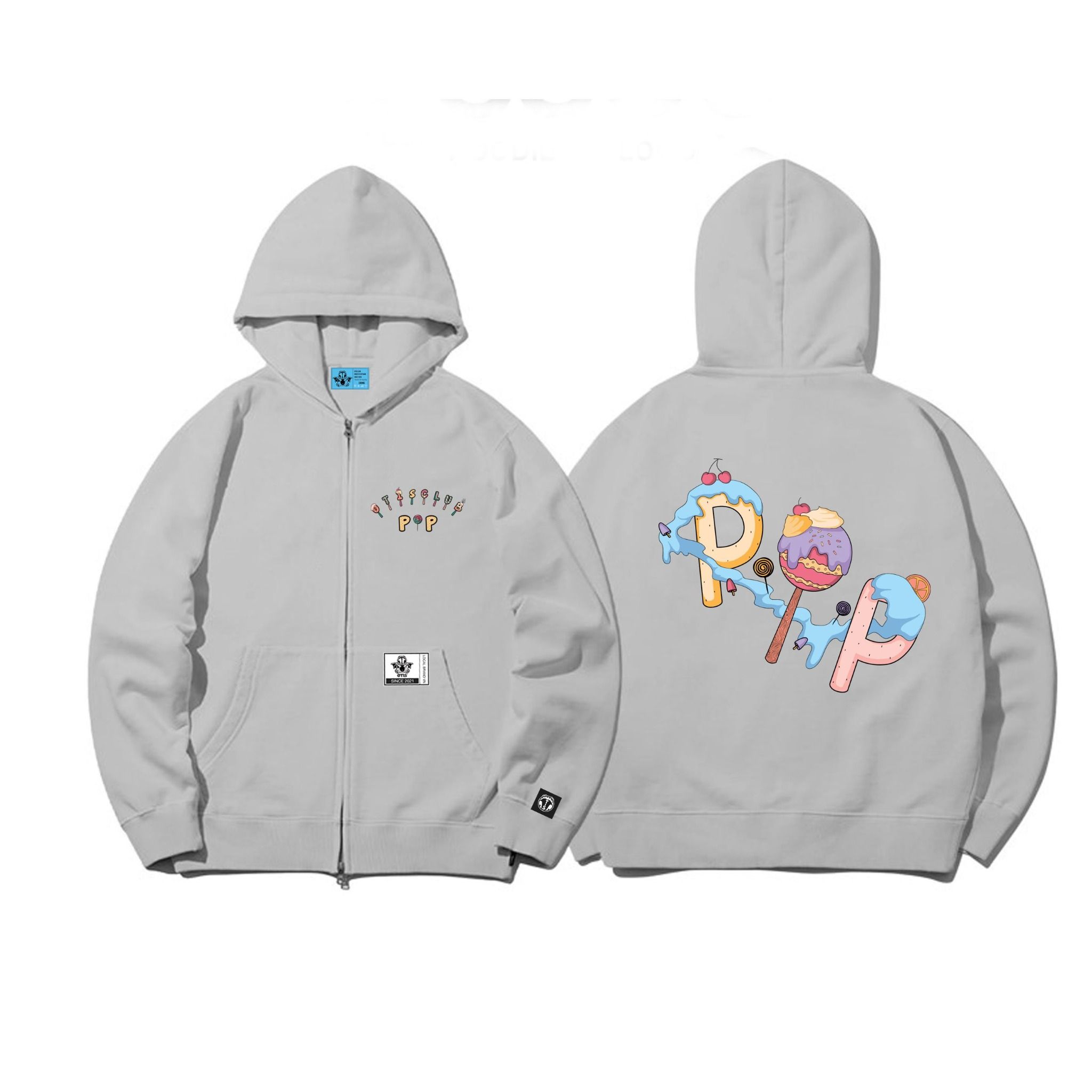 HOODIE ZIP CANDY POP