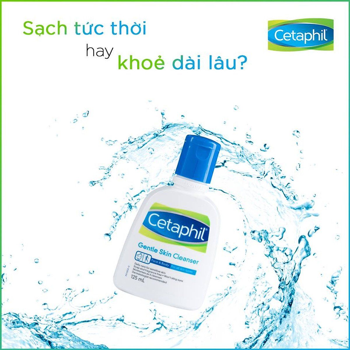 Sữa Rửa Mặt Cetaphil Dịu Nhẹ Không Xà Phòng 125ml Gentle Skin Cleanser