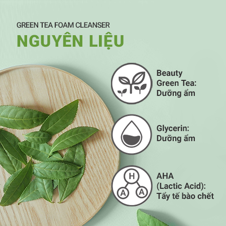 Sữa Rửa Mặt Trà Xanh Dịu Nhẹ Ít Bọt innisfree Green Tea Foam Cleanser Mẫu Mới 150ml