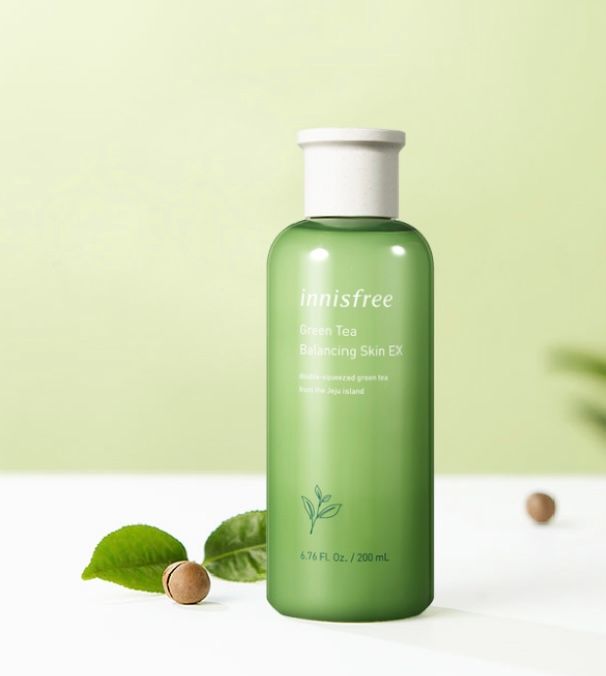 Nước Hoa Hồng Dưỡng Ẩm Chiết Xuất Trà Xanh Innisfree Green Tea Balancing Skin EX