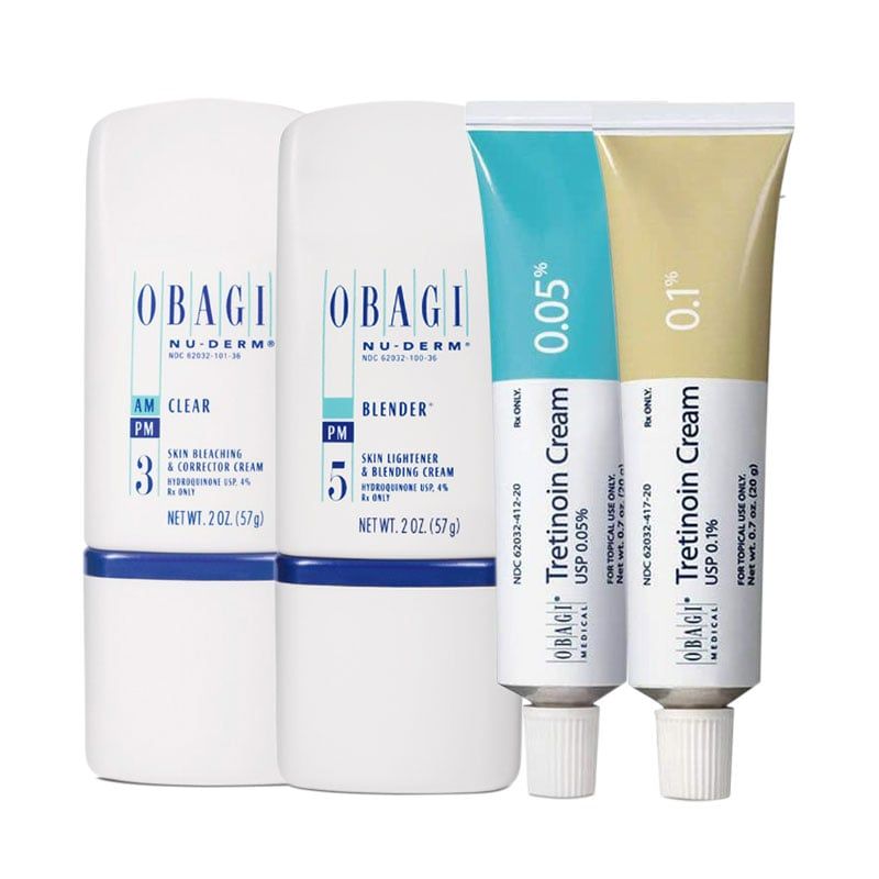 Bộ Sản Phẩm Hỗ Trợ Trị Nám, Tàn Nhang Obagi Nuderm Kết Hợp Obagi Tretinoin