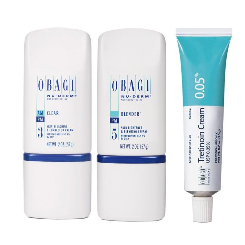 Bộ Sản Phẩm Hỗ Trợ Trị Nám, Tàn Nhang Obagi Nuderm Kết Hợp Obagi Tretinoin