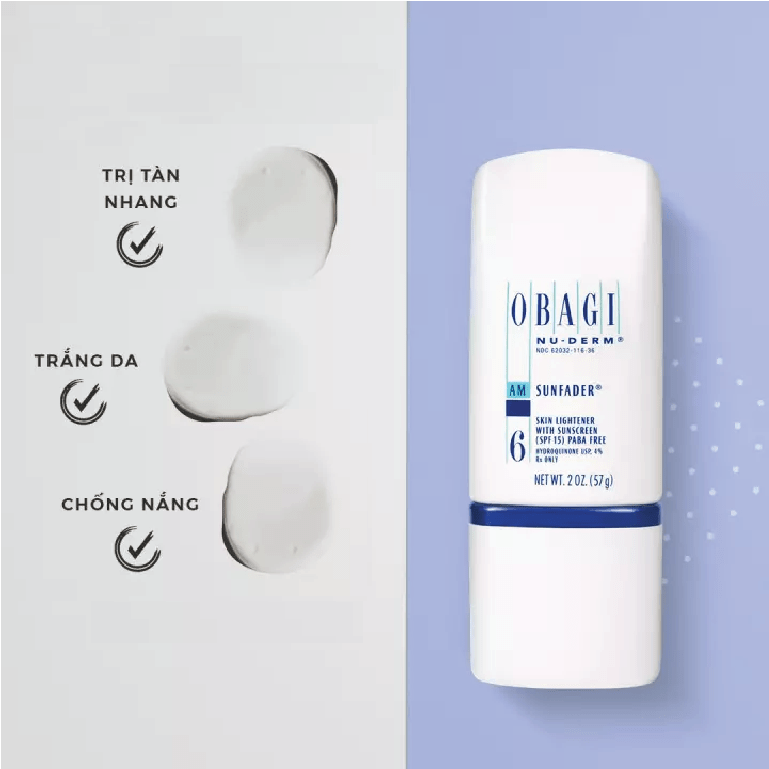 Kem Chống Nắng Làm Trắng Da Obagi Nuderm Sunfader SPF15 57g | Obagi Nuderm