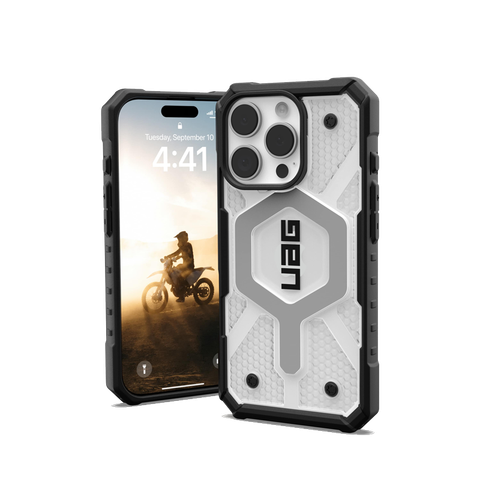 Ốp lưng iPhone 16 Pro UAG Pathfinder Clear Magsafe - Ash